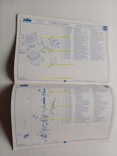 KTM 50 Mini-Junior-Senior Adventure 2002 catalogo ricambi originale