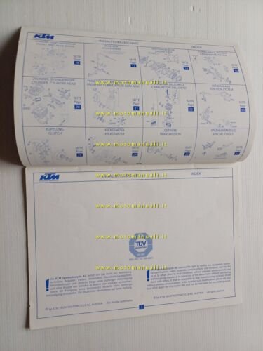KTM 50 Mini-Junior-Senior Adventure 2003 catalogo ricambi originale