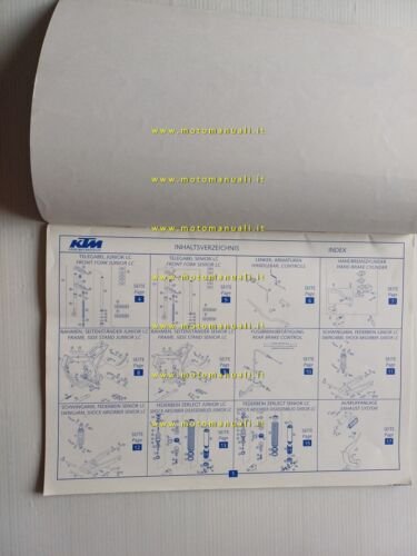 KTM 50 Pro-Junior-Senior LC 2002 catalogo ricambi originale