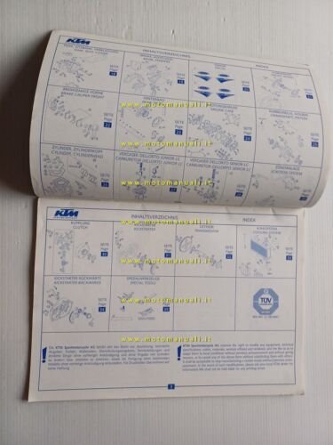KTM 50 Pro-Junior-Senior LC 2002 catalogo ricambi originale