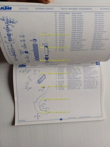 KTM 50 Pro-Junior-Senior LC 2002 catalogo ricambi originale
