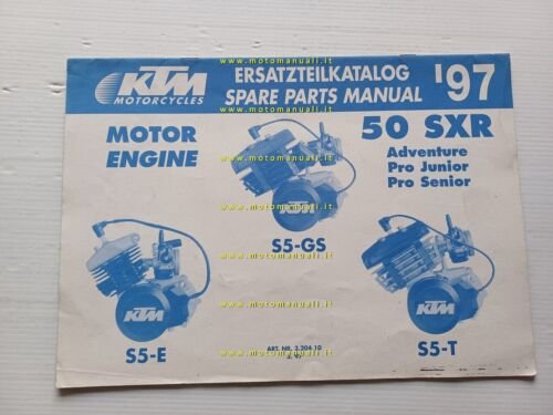 KTM 50 SXR S5-GS S5-E S5-T 1997 catalogo ricambi MOTORE …