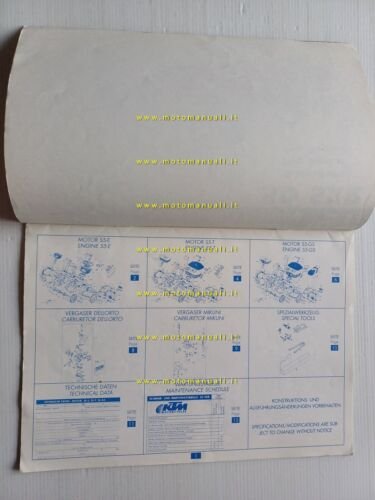 KTM 50 SXR S5-GS S5-E S5-T 1997 catalogo ricambi MOTORE …