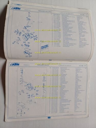 KTM 50 SXR S5-GS S5-E S5-T 1997 catalogo ricambi MOTORE …