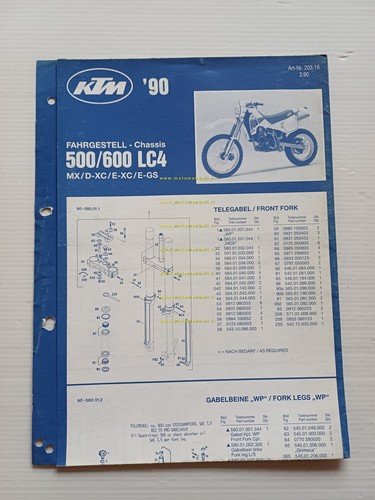KTM 500 - 600 LC4 MX.D - XC.E - XC.E-GS …