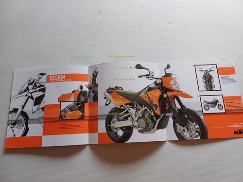 KTM 950 Supermoto Pentathlon 2006 depliant italiano originale