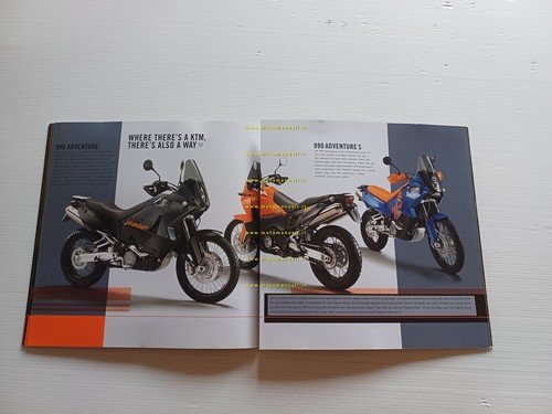 KTM 990 Adventure 2008 depliant inglese originale