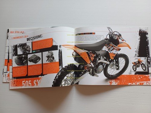 KTM catalogo modelli Motocross 2008 depliant italiano originale