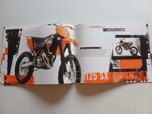 KTM catalogo modelli Motocross 2008 depliant italiano originale