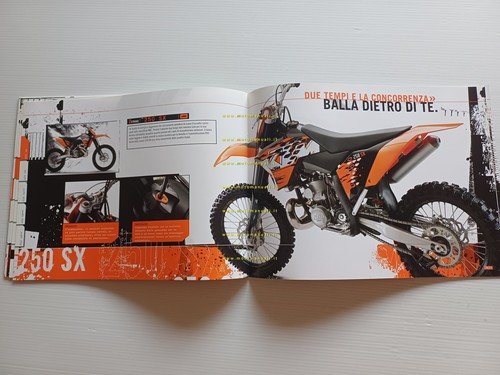 KTM catalogo modelli Motocross 2008 depliant italiano originale