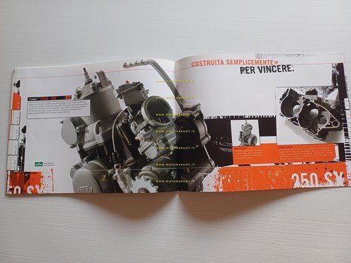 KTM catalogo modelli Motocross 2008 depliant italiano originale