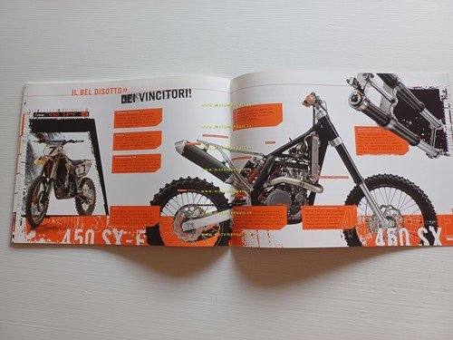 KTM catalogo modelli Motocross 2008 depliant italiano originale