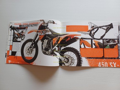 KTM catalogo modelli Motocross 2008 depliant italiano originale