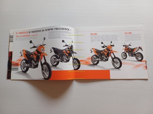 KTM catalogo modelli Supermoto 2006 depliant italiano originale