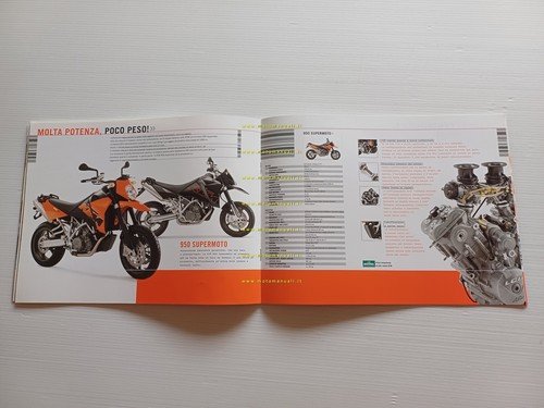 KTM catalogo modelli Supermoto 2006 depliant italiano originale