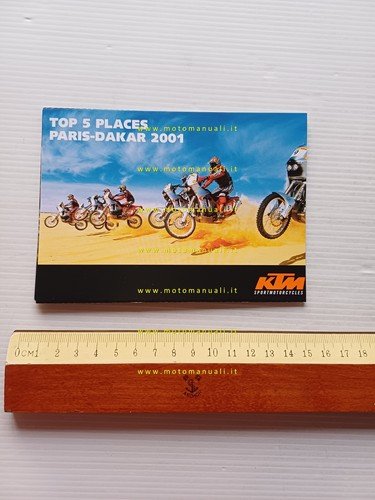 KTM catalogo produzione modelli 2001 depliant originale