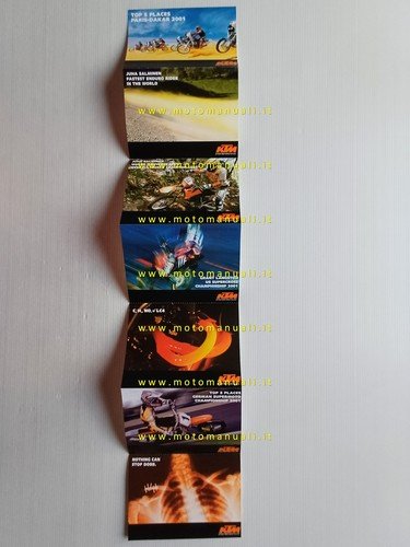 KTM catalogo produzione modelli 2001 depliant originale