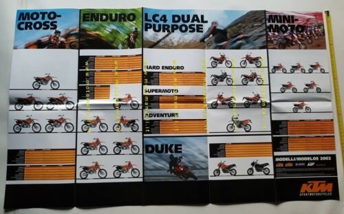 KTM catalogo produzione modelli 2002 depliant italiano originale moto