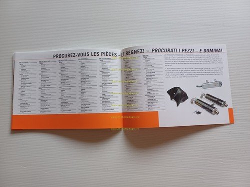 KTM catalogo produzione modelli 2004 depliant italiano francese originale