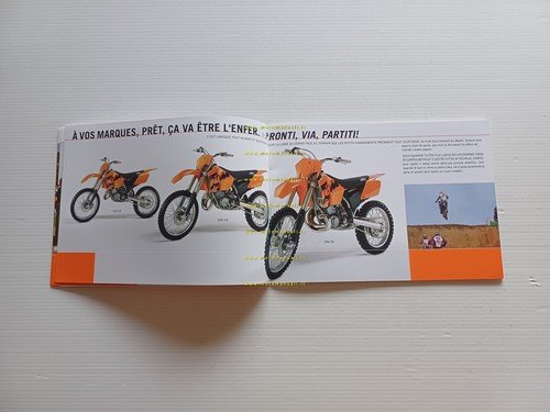 KTM catalogo produzione modelli 2004 depliant italiano francese originale