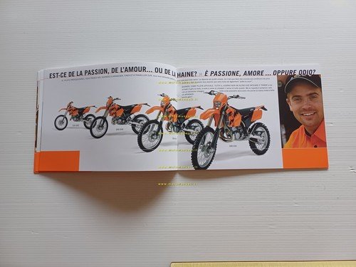 KTM catalogo produzione modelli 2004 depliant italiano francese originale