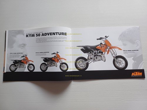 KTM catalogo produzione modelli Minimoto 2002 depliant italiano originale