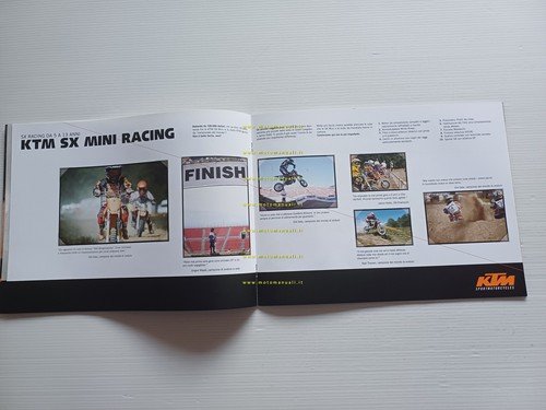 KTM catalogo produzione modelli Minimoto 2002 depliant italiano originale