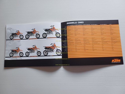 KTM catalogo produzione modelli Minimoto 2002 depliant italiano originale