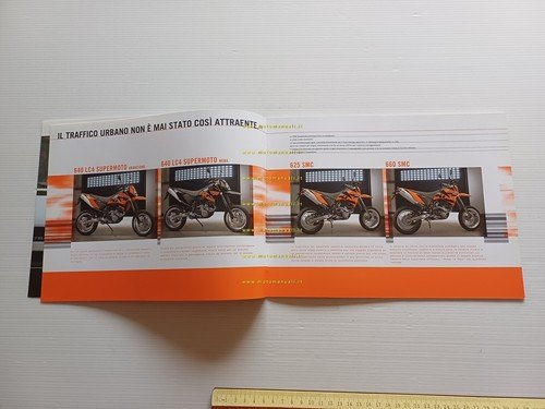 KTM catalogo produzione modelli strada 2005 depliant italiano originale