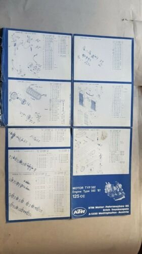 KTM catalogo ricambi MOTORE 502 125 1987 Engine Parts Catalogue