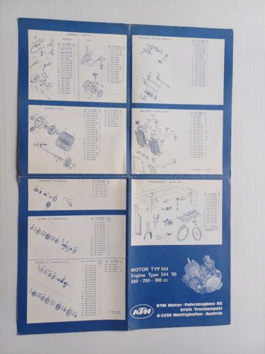 KTM catalogo ricambi MOTORE TYP 544 240 - 250 - …