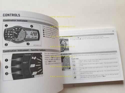 KTM Duke 690 2012 manuale uso manutenzione libretto originale inglese