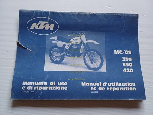 KTM MC - GS 350 390 420 1980 manuale uso …