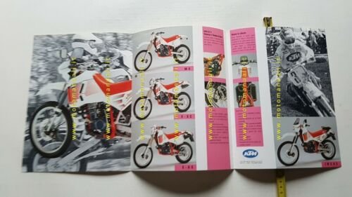KTM modelli 4T Cross Enduro 1989 depliant moto ITALIANO originale …