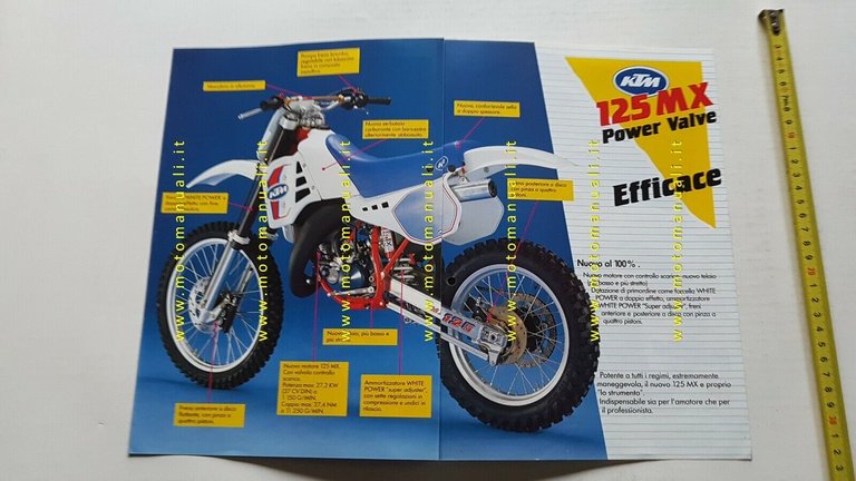 KTM modelli Cross 2T 1987 depliant moto ITALIANO originale brochure