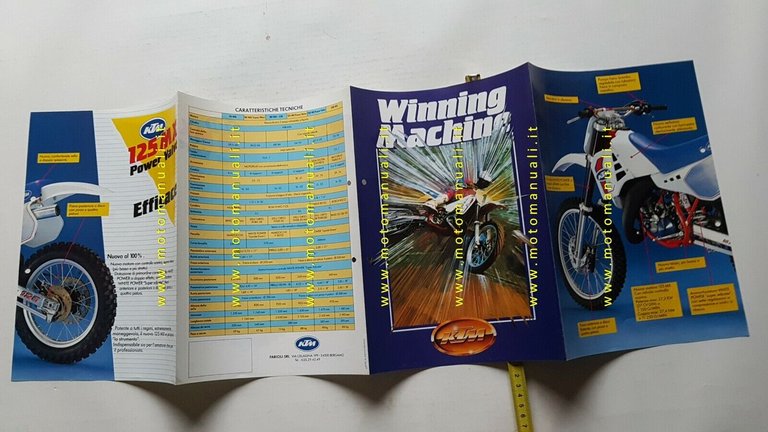 KTM modelli Cross 2T 1987 depliant moto ITALIANO originale brochure