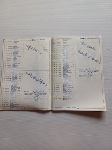 KTM MOTORE 125 VC 1993 catalogo ricambi - dati tecnici …