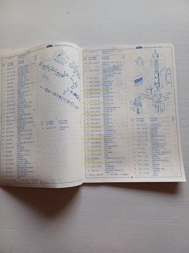 KTM MOTORE 125 VC 1994 catalogo ricambi - dati tecnici …