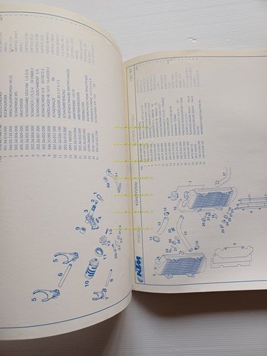 KTM MOTORE 125 VC 1997 catalogo ricambi - dati tecnici …