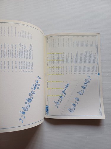 KTM MOTORE 125 VC 1997 catalogo ricambi - dati tecnici …