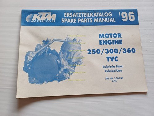 KTM MOTORE 250 - 300 - 360 TVC 1996 catalogo …