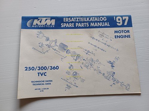 KTM MOTORE 250 - 300 - 360 TVC 1997 catalogo …