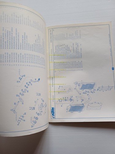 KTM MOTORE 250 - 300 - 360 TVC 1997 catalogo …