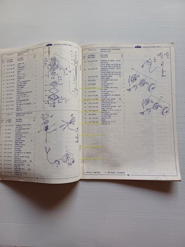 KTM MOTORE 250 - 300 TVC 1993 catalogo ricambi - …