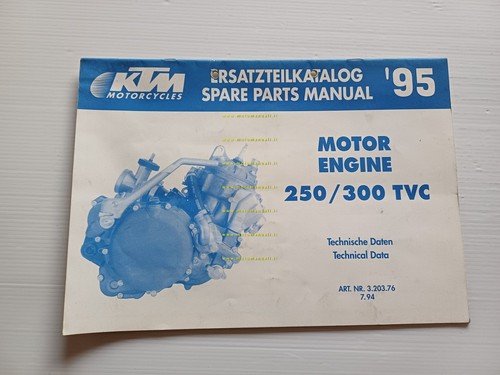 KTM MOTORE 250 -300 TVC 1995 catalogo ricambi - dati …