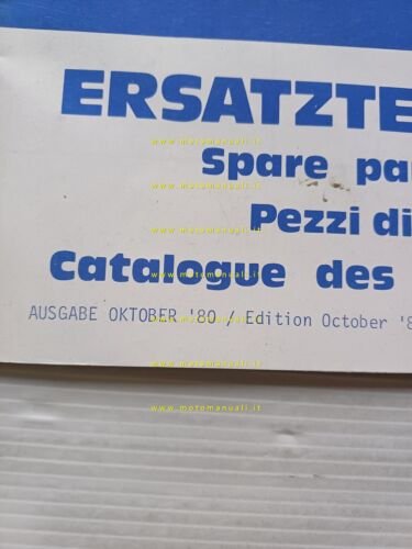 KTM motore 250\II 1980 catalogo ricambi originale Spare Part List