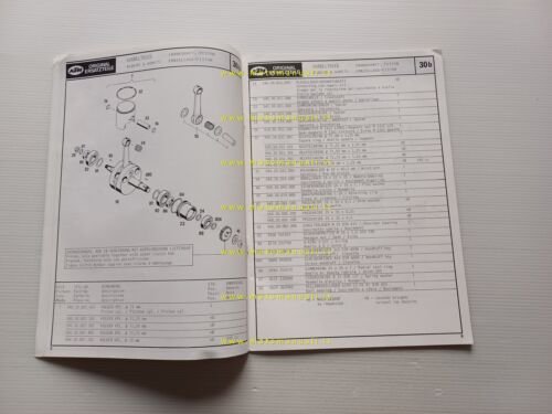 KTM motore 250\II 1980 catalogo ricambi originale Spare Part List