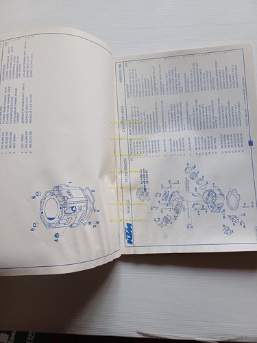 KTM MOTORE 400 - 620 LC4 SX-SC-EGS 1998 catalogo ricambi …