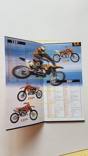 KTM produzione modelli 1998 cross enduro motard depliant italiano originale