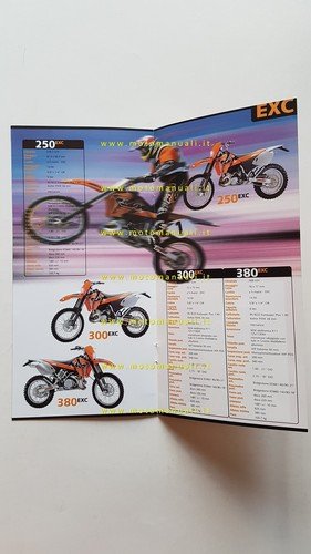 KTM produzione modelli 1998 cross enduro motard depliant italiano originale